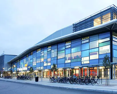 Facade of Halmstad Arena