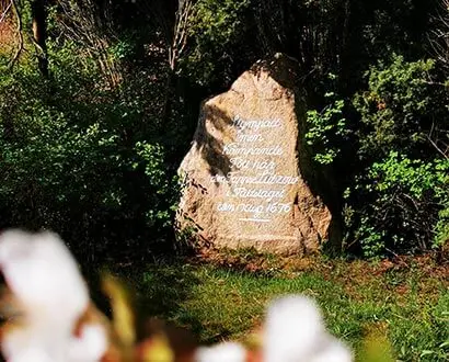 Lützow-Stein, das Denkmal nach der Schlacht von Fyllebro in Halmstad