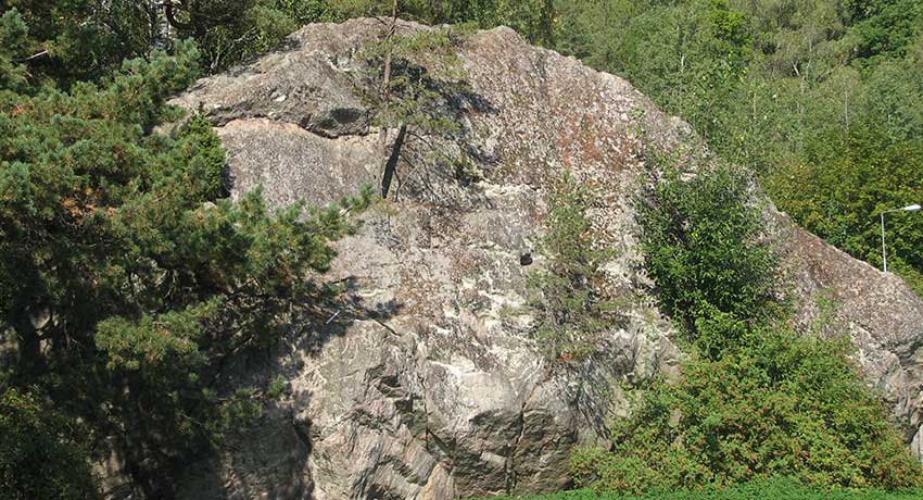 The stone Knystahall in Rydöbruk in Hylte
