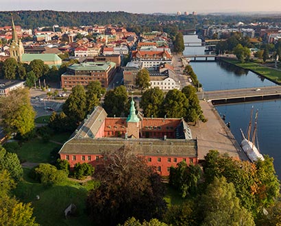 Flygbild Halmstad slott