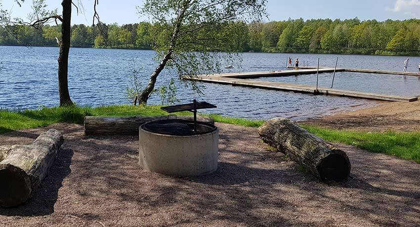 Utsikt över Brearedssjön i Halmstad