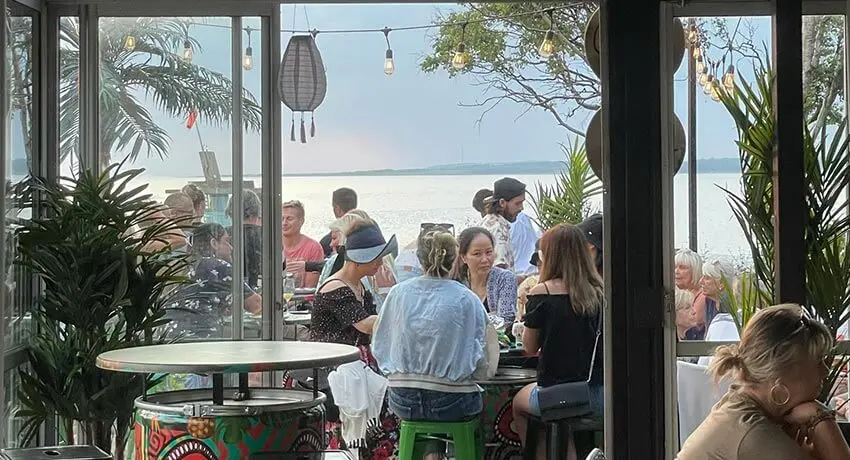 Restaurang Zigges beach Club i Tylösand i Halmstad