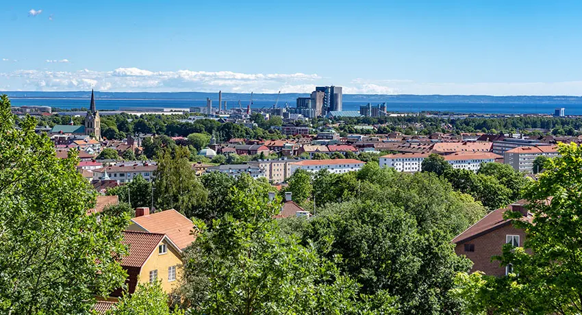  View of Halmstad from Galgberget