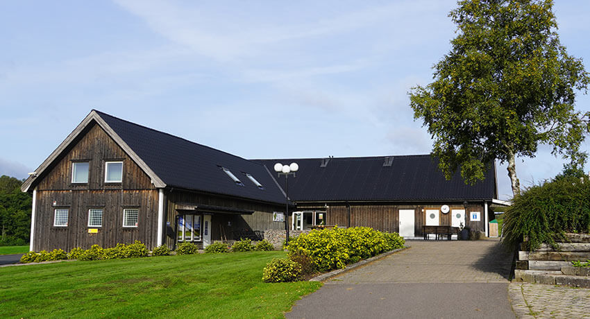 Hus på Holms Golfklubb i Halmstad